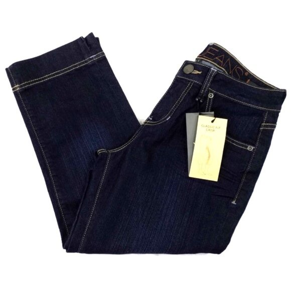 Jag Jeans Dark Wash Classic Fit Cropped Denim Capri Jeans Womens Size 4 NWT - Picture 7 of 12
